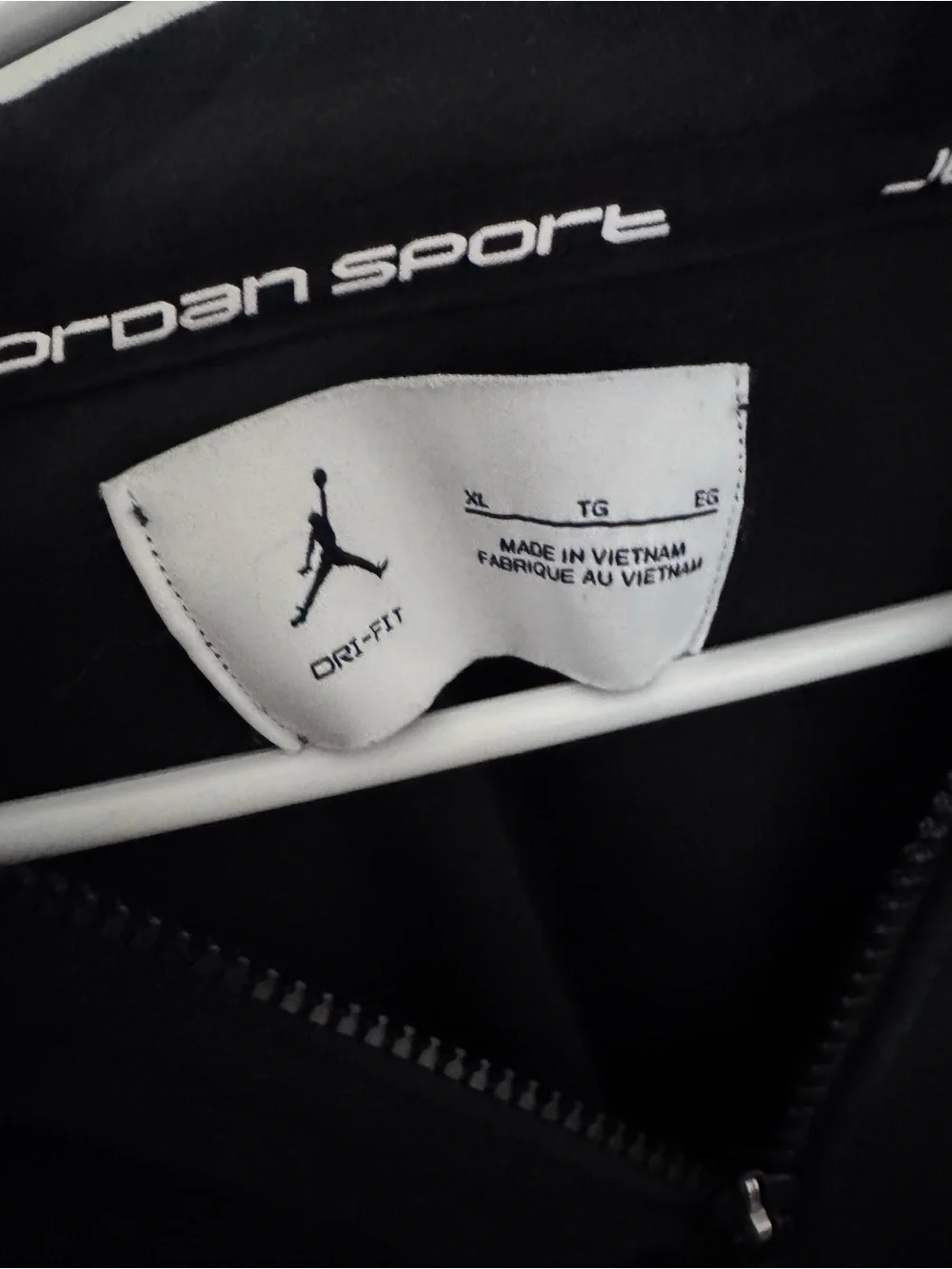 Nike Jordan Black Full-Zip Hoodie with Jumpman Logo
